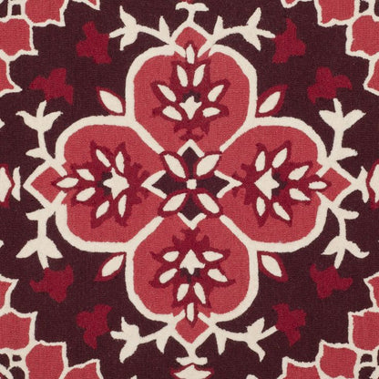 Fog Cloud Handmade Tufted Round Wool Carpet - CloseUp