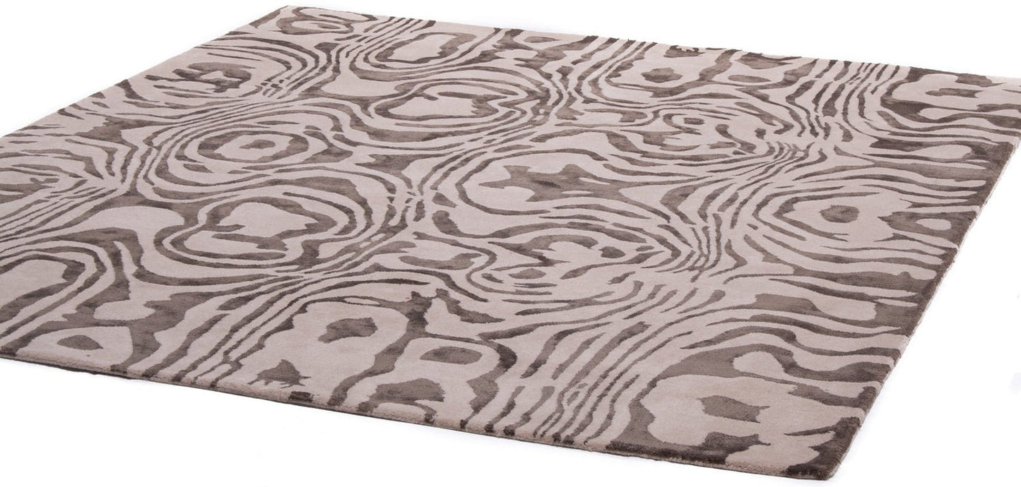 Damascus Beige Handmade Tufted Wool Carpet - Floorshot