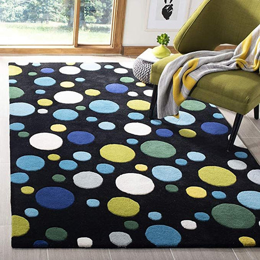 Tropical Hue Handmade Tufted Wool Carpet - Floorshot