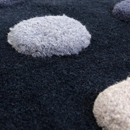 Atlantic Dotted Handmade Tufted Wool Carpet - CloseUp