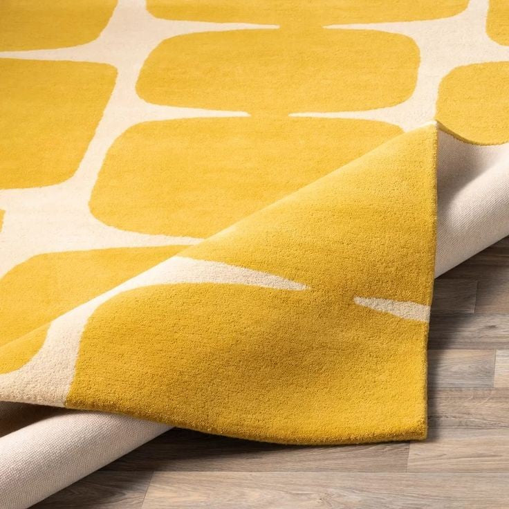 Trace Drop Handmade Tufted Wool Carpet - Corner