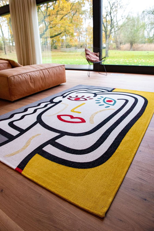 Wisp Curve Handmade Tufted Wool Carpet - Floorshot