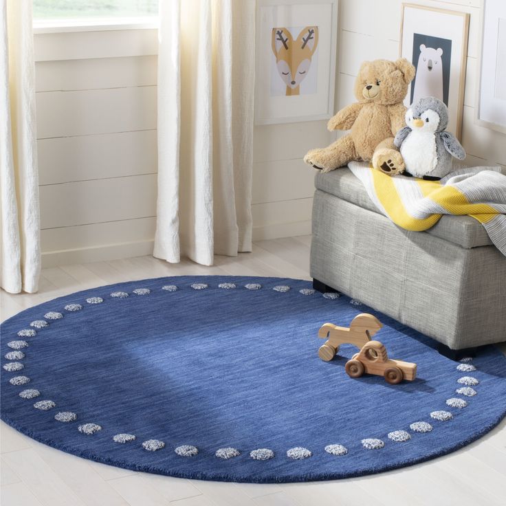 Aurora Pulse Handmade Tufted Round Wool Carpet - Floorshot