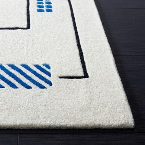 Winter Sway Handmade Tufted Wool Carpet - Corner