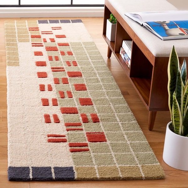 Mars Electric Handmade Tufted Runner Wool Carpet