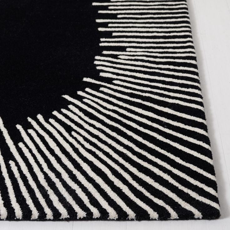Ray Glance Handmade Tufted Wool Carpet - Corner