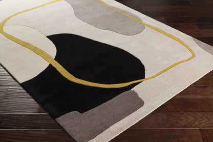 Ashen Streak Handmade Tufted Wool Carpet - Floorshot