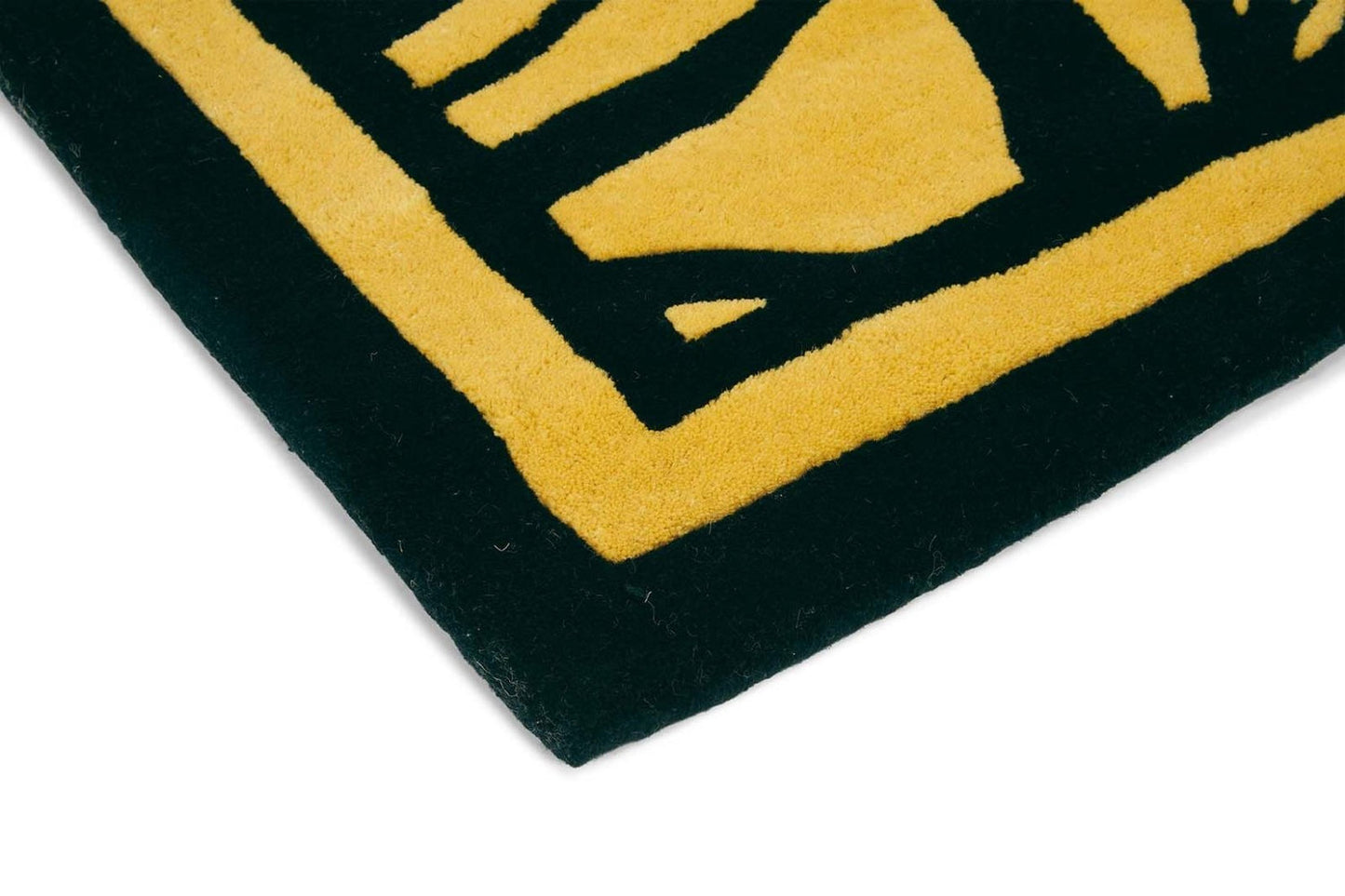Lustrous Foggic Handmade Tufted Wool Carpet - Corner