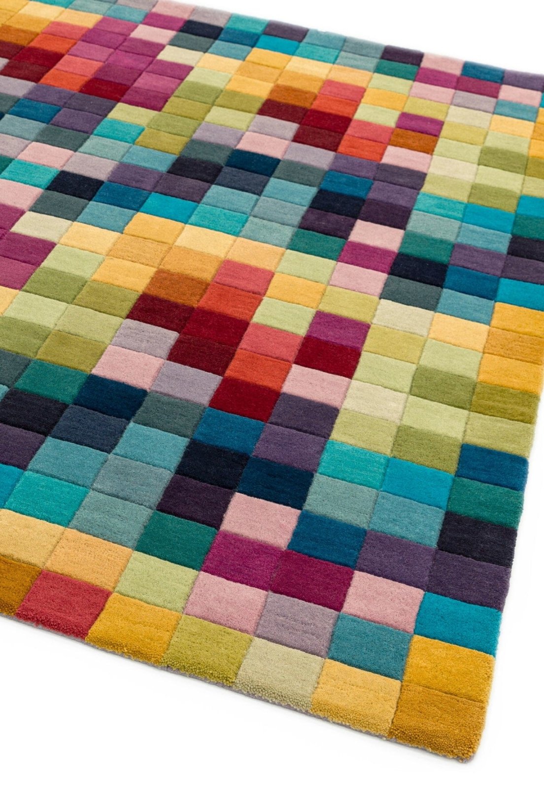 Funk Multicolored Handmade Tufted Wool Carpet - Floorshot