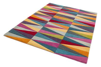 Elementor Triangles Handmade Tufted Wool Carpet - Floorshot