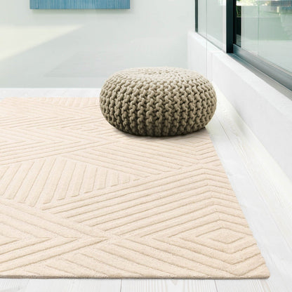 Aqua Rise Handmade Tufted Wool Carpet - Floorshot