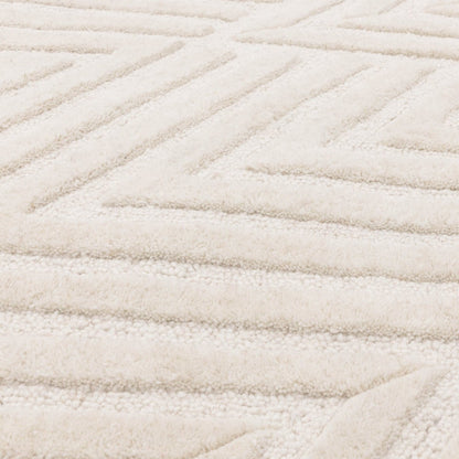 Aqua Rise Handmade Tufted Wool Carpet - CloseUp