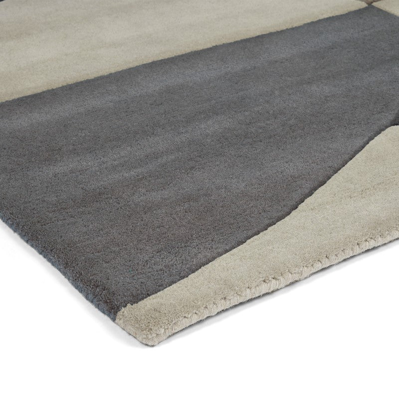 Stone Raymond Handmade Tufted Wool Carpet - Corner