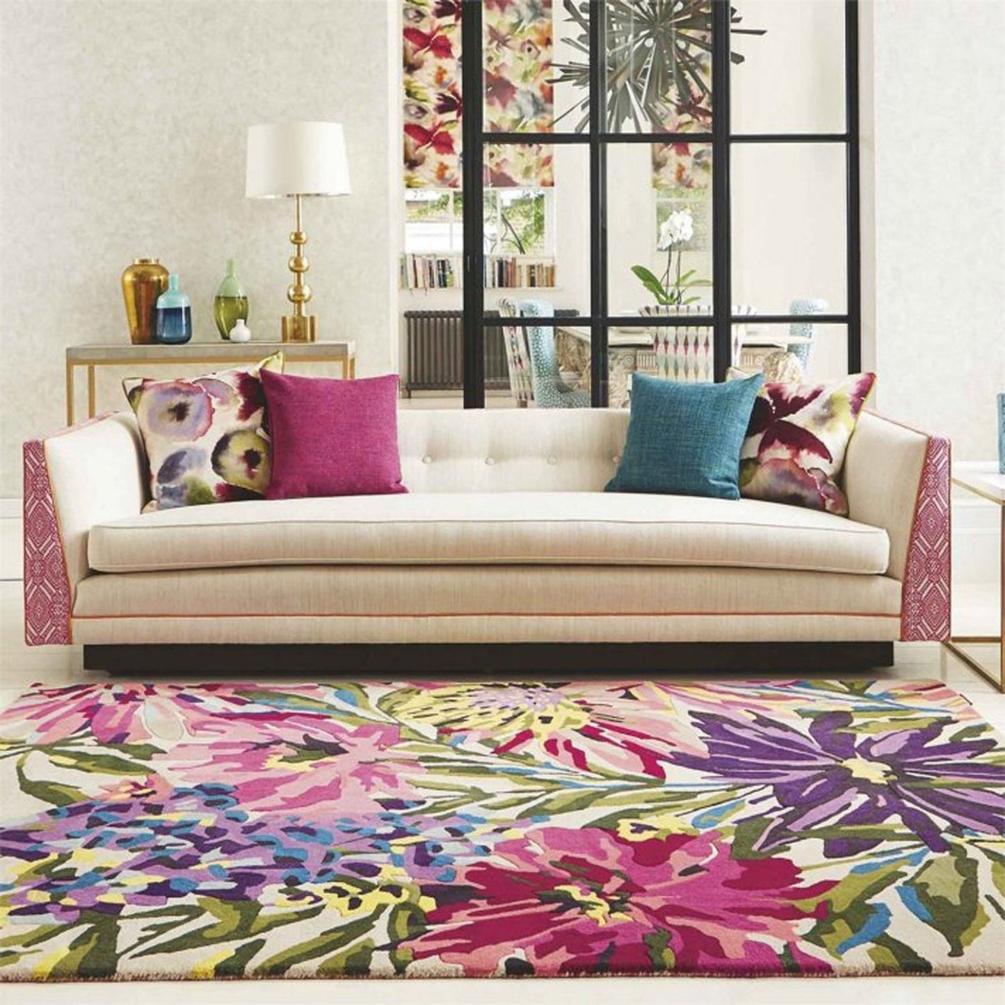 Herlequin Kashmiri Handmade Tufted Wool Carpet - Floorshot