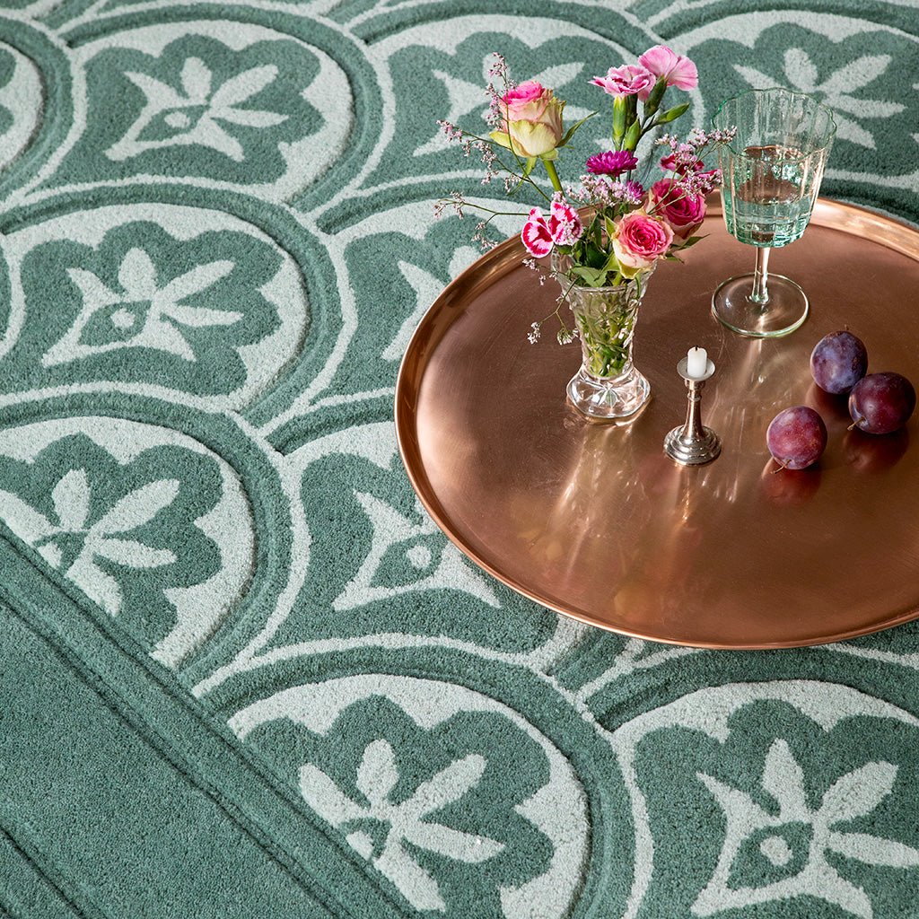 Rise & Fall Handmade Tufted Wool Carpet - CloseUp