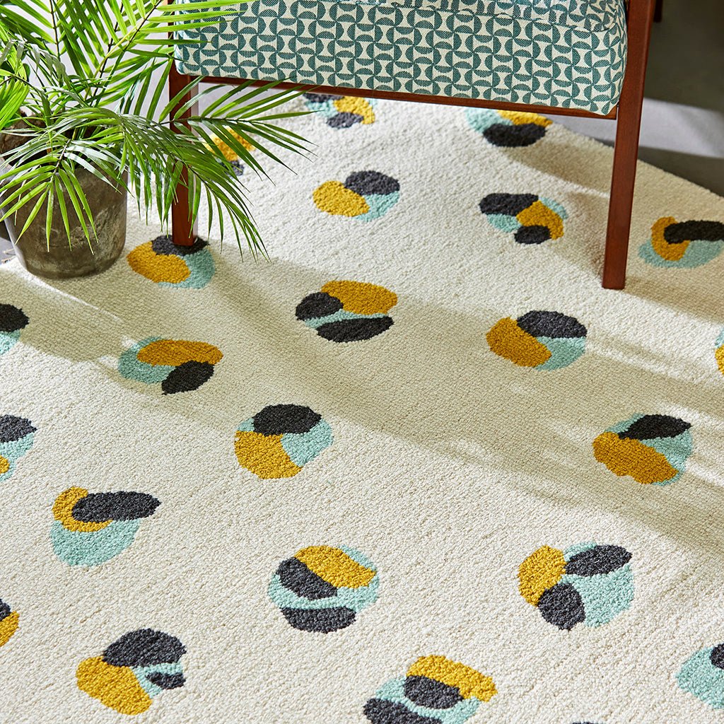Leopard Dots Handmade Tufted Wool Carpet - Floorshot
