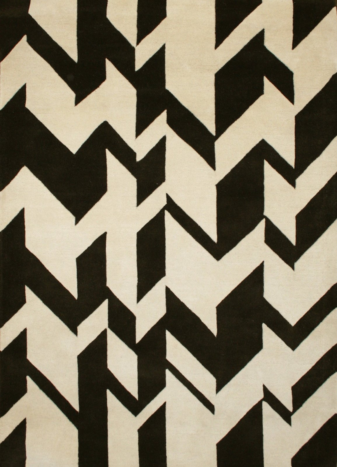 Adrift Zigzag Handmade Tufted Wool Carpet - Headshot