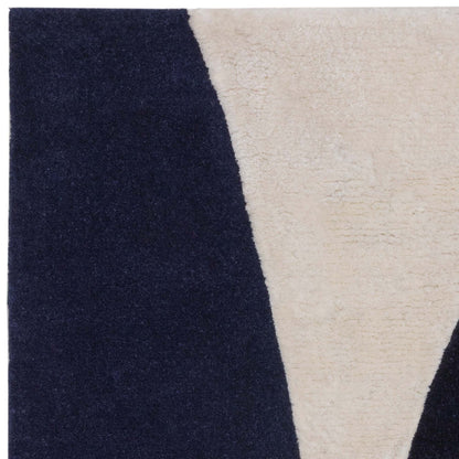 Indigo Signature Handmade Tufted Wool Carpet - Corner