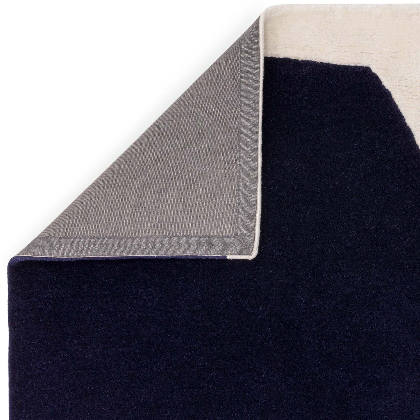 Indigo Signature Handmade Tufted Wool Carpet - Corner