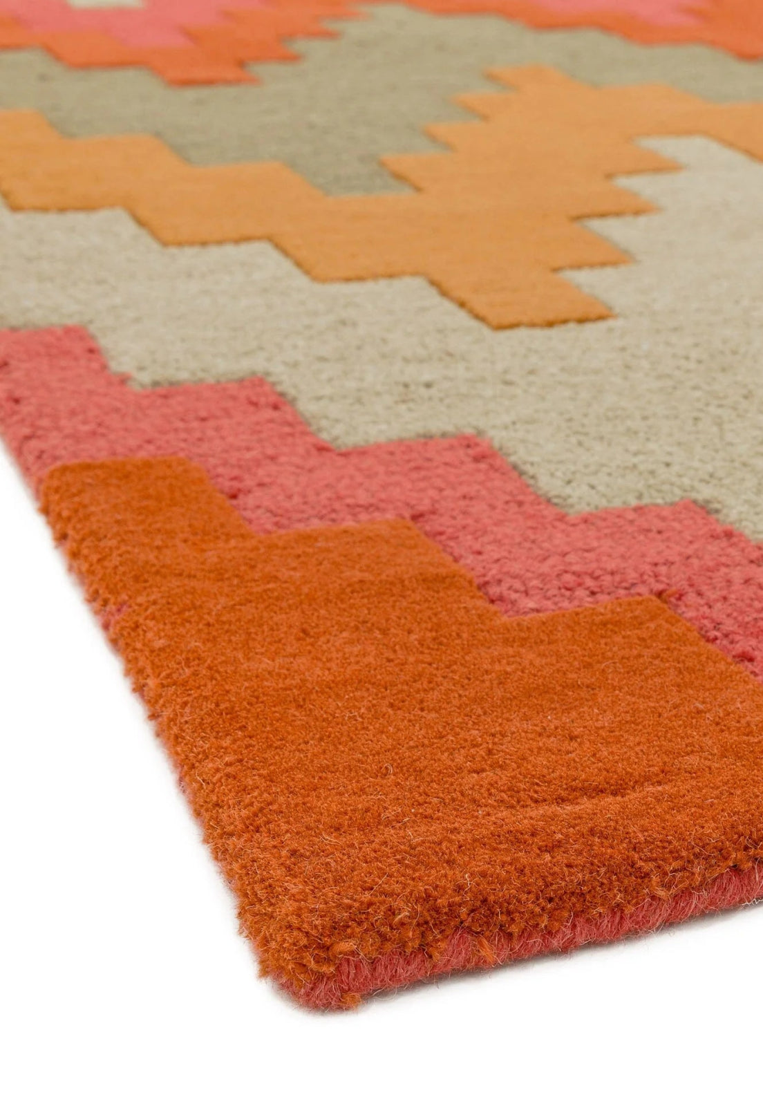 Humayu Oskar Handmade Tufted Wool Carpet - Corner