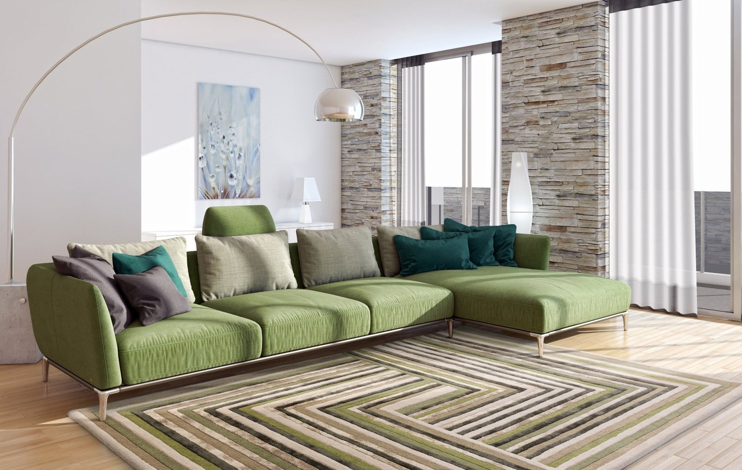 Nutmeg Vault Handmade Tufted Wool Carpet - Floorshot