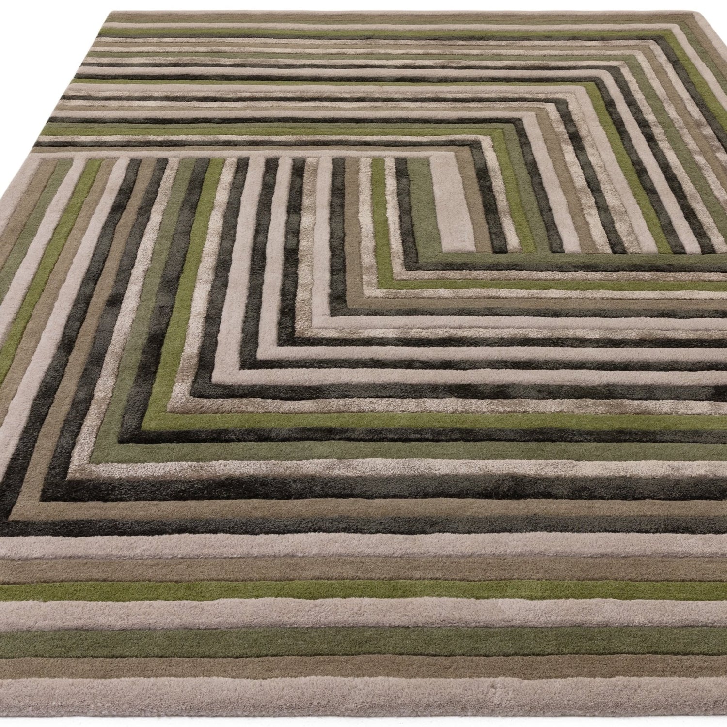 Nutmeg Vault Handmade Tufted Wool Carpet - Floorshot