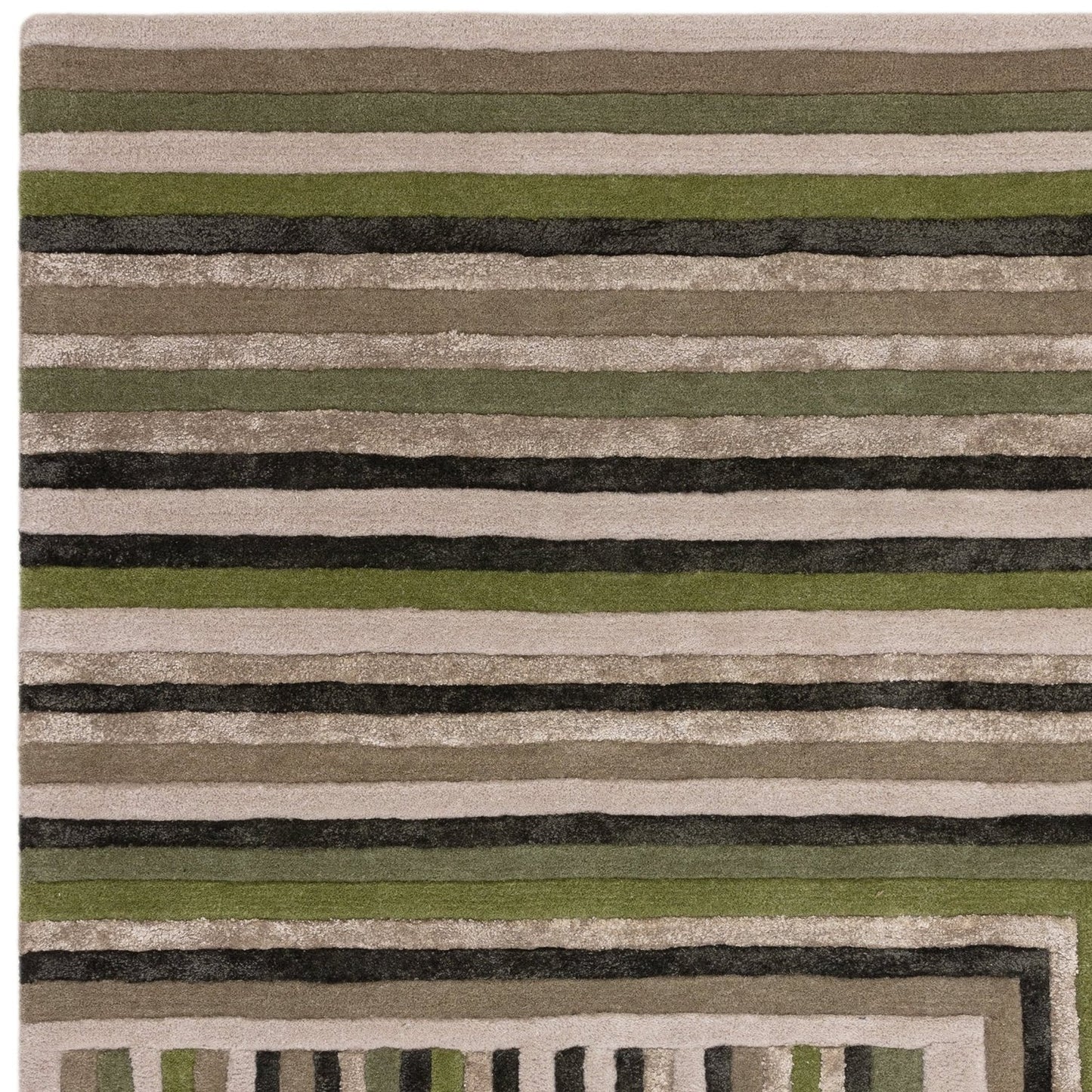 Nutmeg Vault Handmade Tufted Wool Carpet - Corner