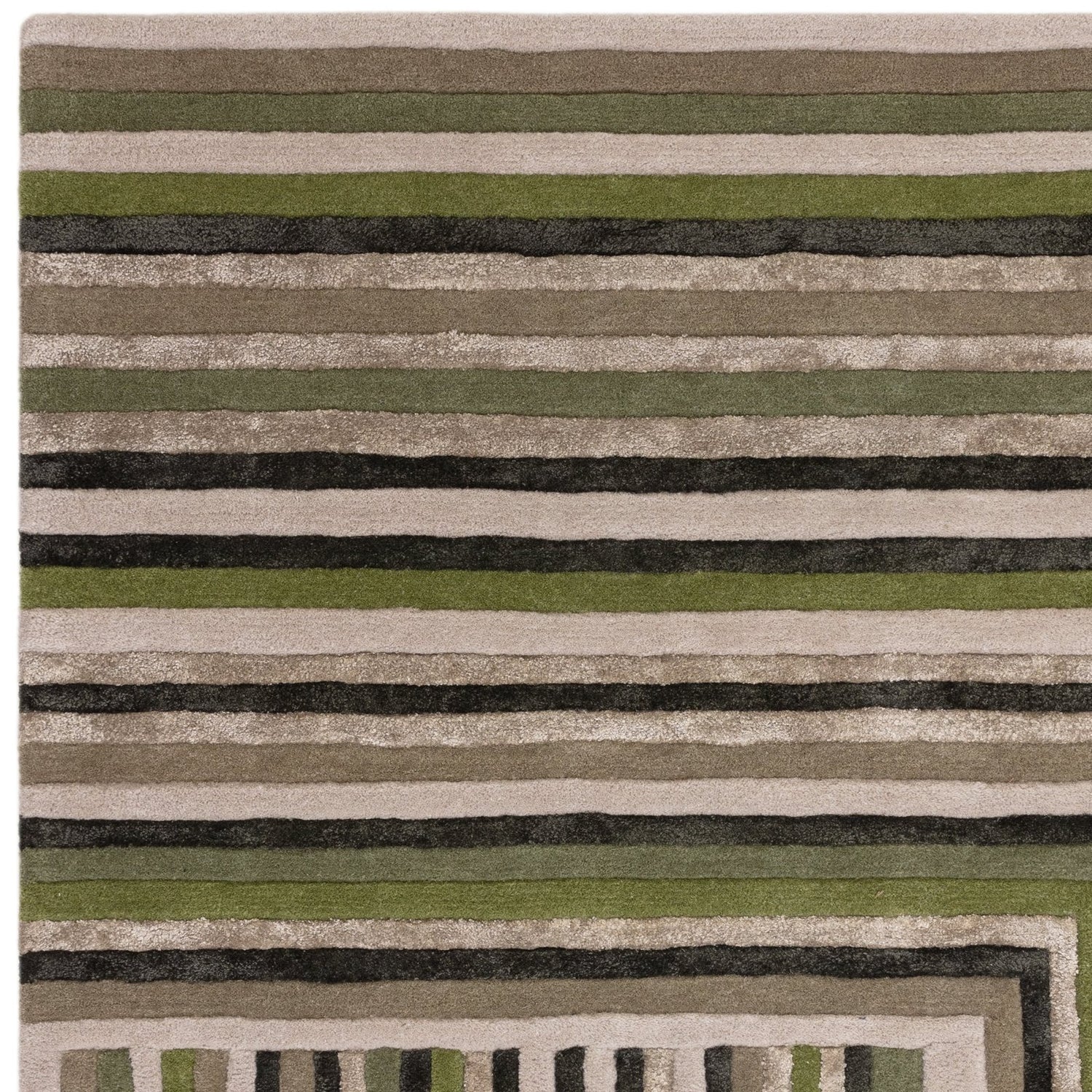 Nutmeg Vault Handmade Tufted Wool Carpet - Corner