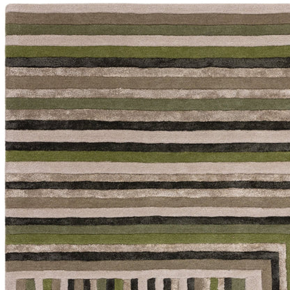 Nutmeg Vault Handmade Tufted Wool Carpet - Corner