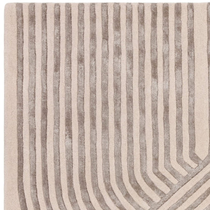 Asiatic Viscose Handmade Tufted Wool Carpet - Corner