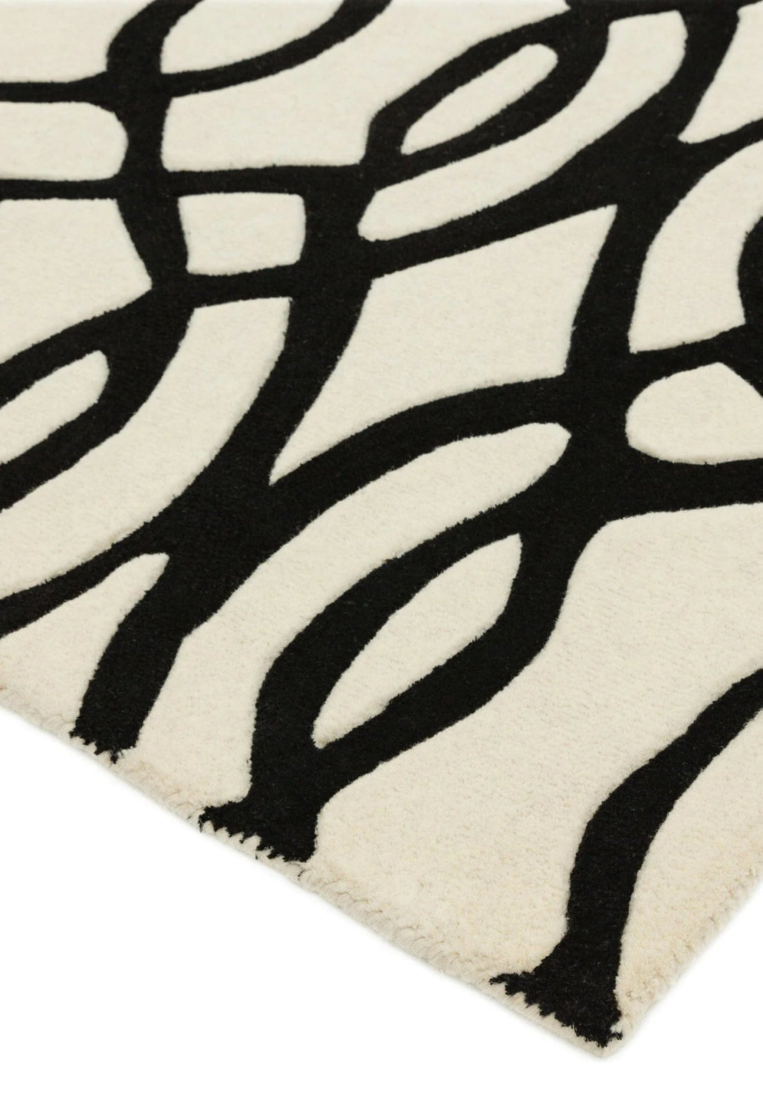 Matrix Whitner Handmade Tufted Wool Carpet - Corner
