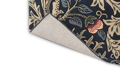 Morris Charcoal Handmade Tufted Wool Carpet - Corner