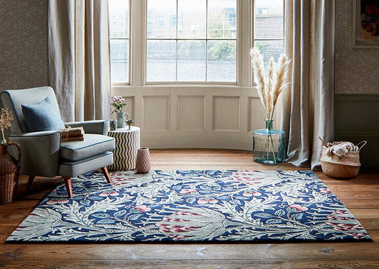 Morris Charcoal Handmade Tufted Wool Carpet - Floorshot