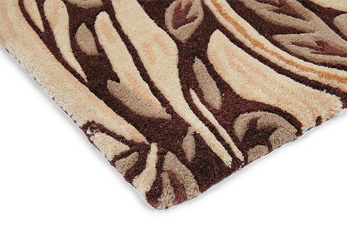 Pimpernal Vista Handmade Tufted Wool Carpet - Corner