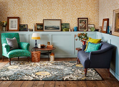 Hitler Seaweed Handmade Tufted Wool Carpet - Floorshot