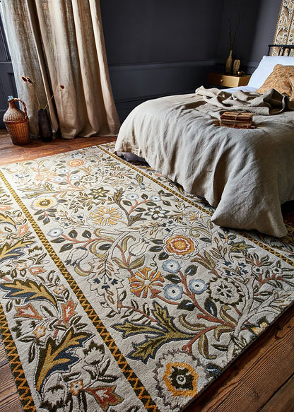 Stunning Vitara Handmade Tufted Wool Carpet - Floorshot
