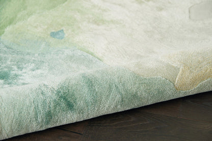 Echoing Step Handmade Tufted Wool Carpet - CloseUp