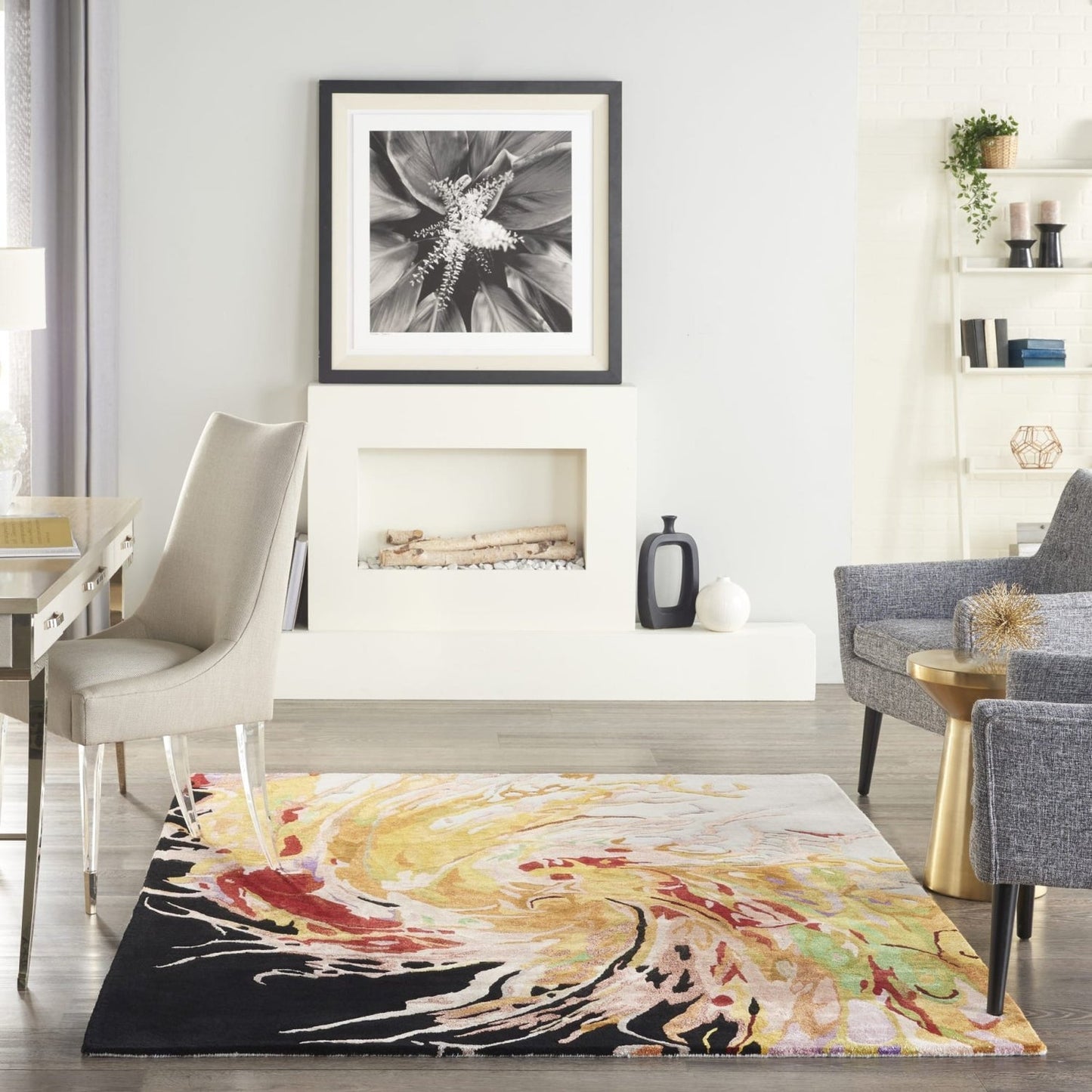 Paradise Multicolor Handmade Tufted Wool Carpet - Floorshot