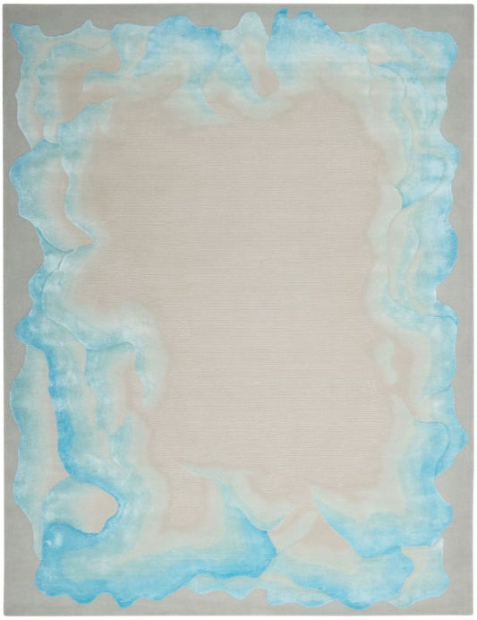 Wonderland Sea Handmade Tufted Wool Carpet - Headshot