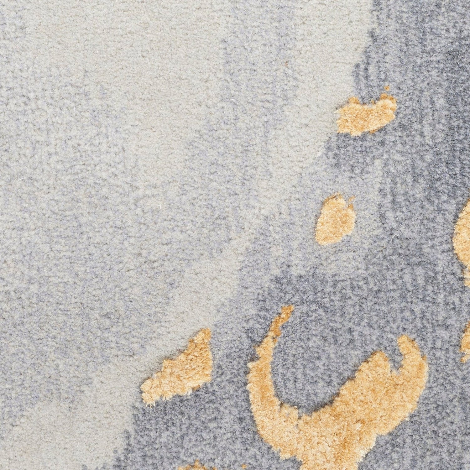 Italian Linen Handmade Tufted Wool Carpet - CloseUp
