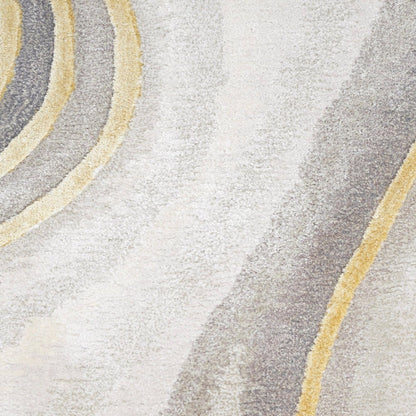 Italian Linen Handmade Tufted Wool Carpet - CloseUp