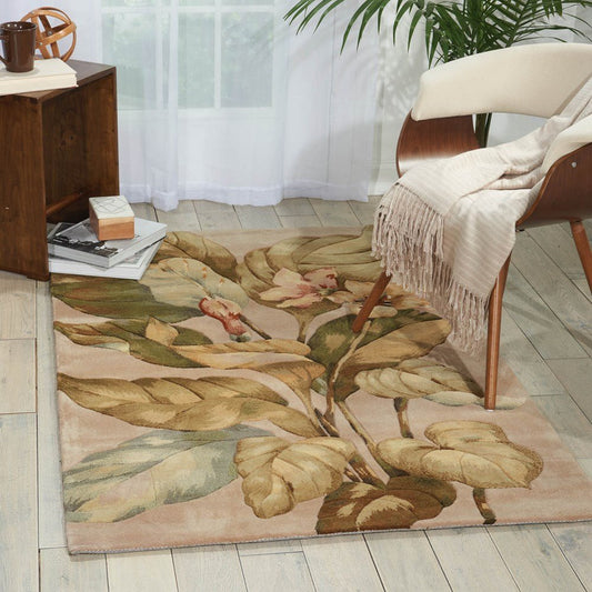 Mungus Flowery Handmade Tufted Wool Carpet - Floorshot
