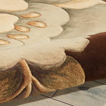Nourison Tropical Handmade Tufted Wool Carpet - CloseUp