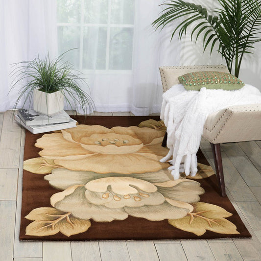 Nourison Tropical Handmade Tufted Wool Carpet - Floorshot 