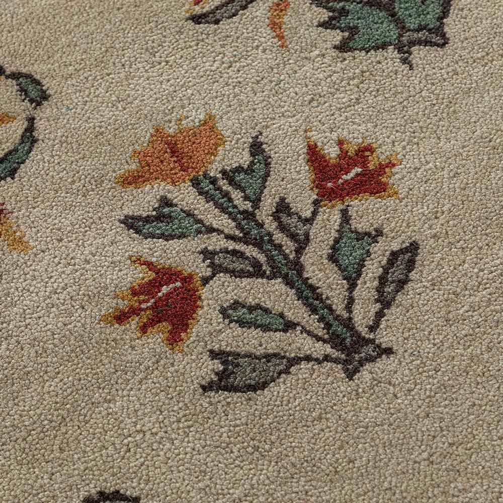 Royal Haven Handmade Tufted Wool Carpet - Corner