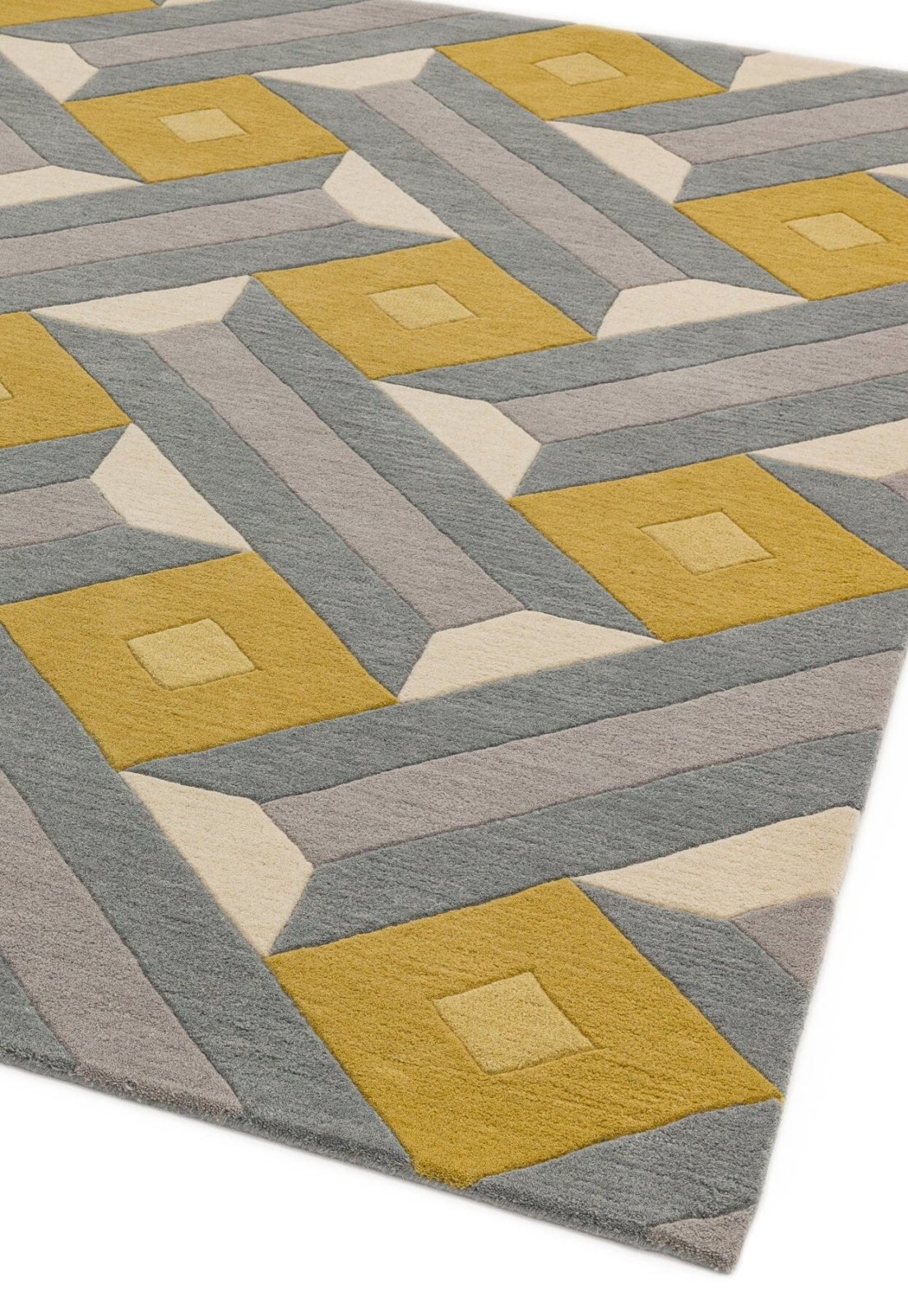 Mosaic Delta Handmade Tufted Wool Carpet - Floorshot