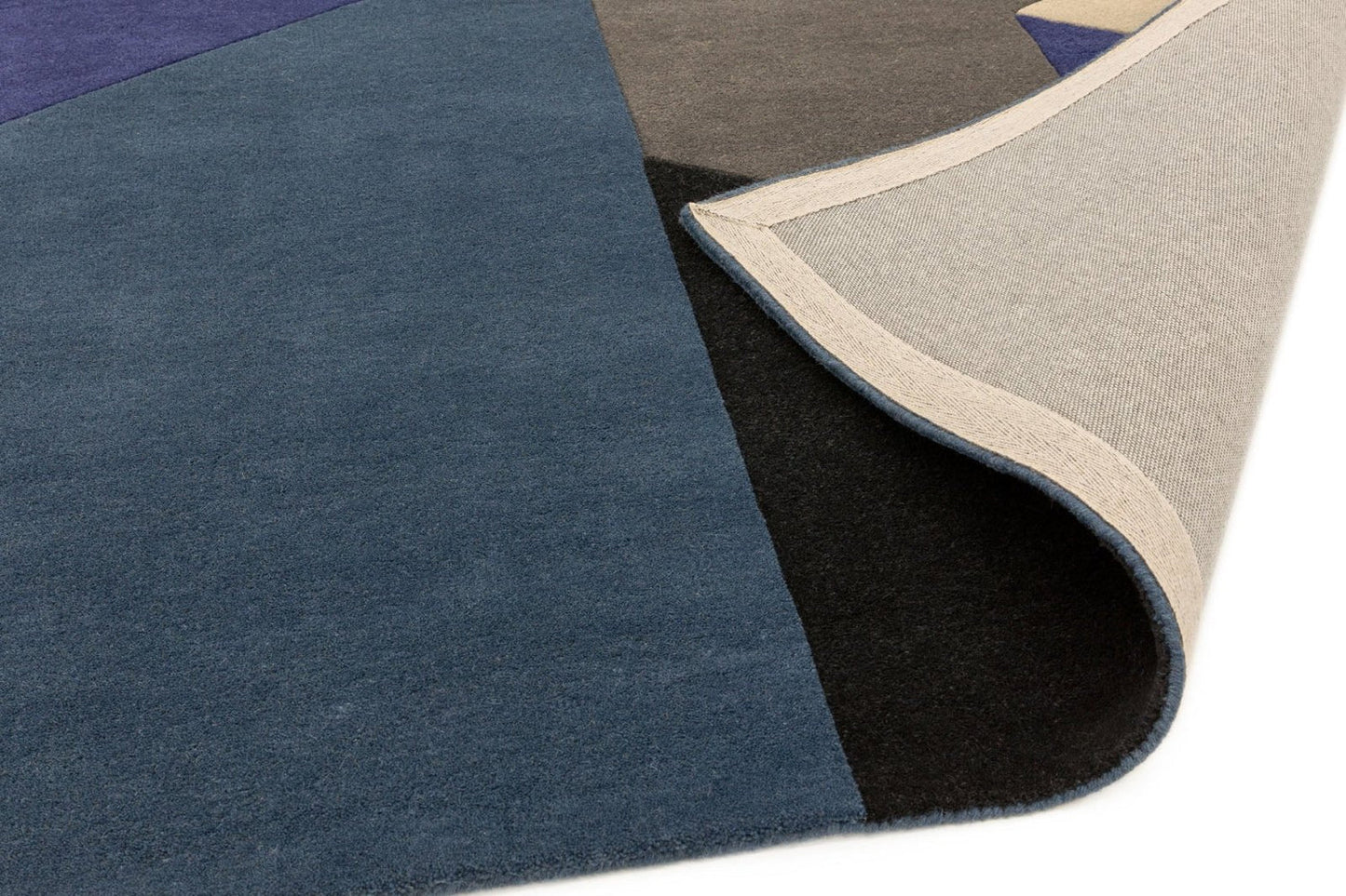 Junction Reef Handmade Tufted Wool Carpet - Corner