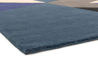 Junction Reef Handmade Tufted Wool Carpet - Corner