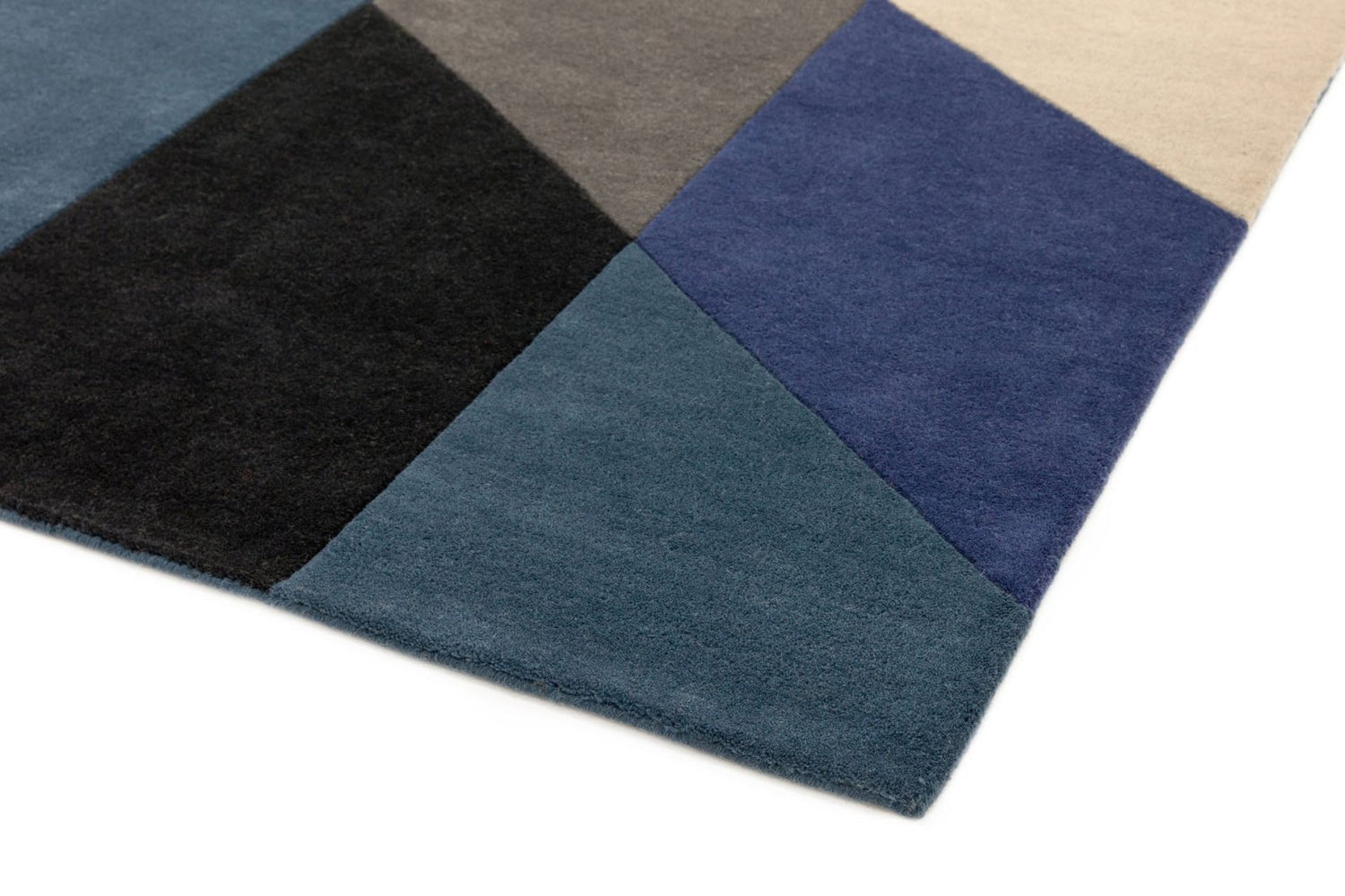 Junction Reef Handmade Tufted Wool Carpet - Corner
