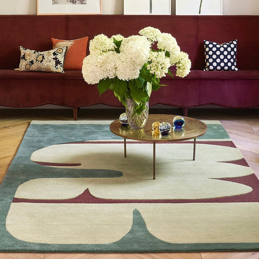 Pygmee Glacier Handmade Tufted Wool Carpet - Floorshot